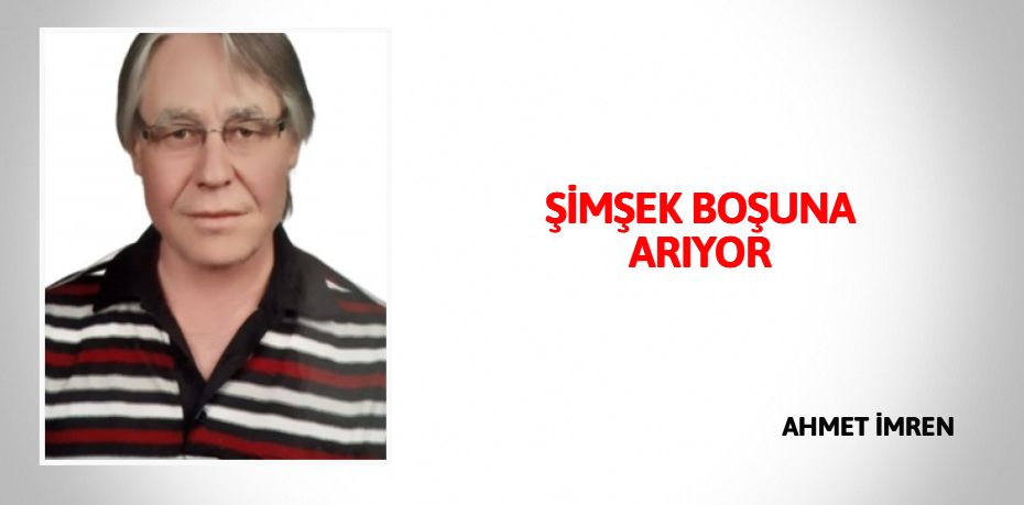 ŞİMŞEK BOŞUNA ARIYOR