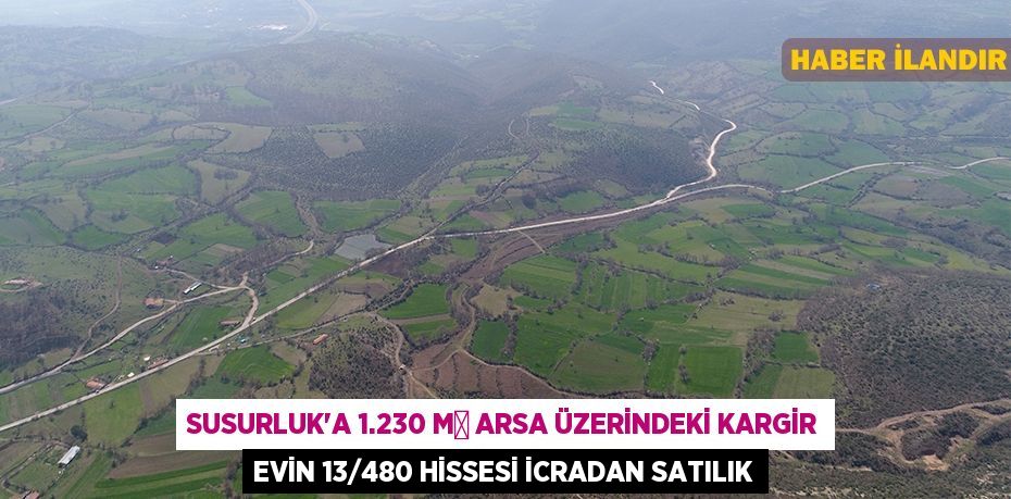 Susurluk'a 1.230 m² arsa üzerindeki kargir evin 13/480 hissesi icradan satılık