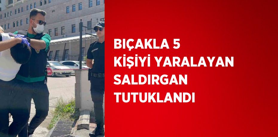 BIÇAKLA 5 KİŞİYİ YARALAYAN SALDIRGAN TUTUKLANDI