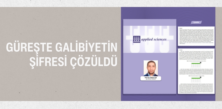 GÜREŞTE GALİBİYETİN ŞİFRESİ ÇÖZÜLDÜ
