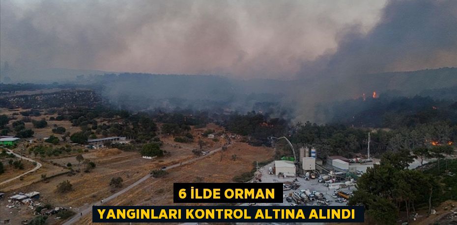 6 İLDE ORMAN YANGINLARI KONTROL ALTINA ALINDI