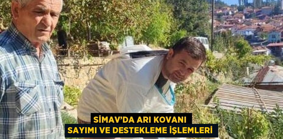 SİMAV’DA ARI KOVANI SAYIMI VE DESTEKLEME İŞLEMLERİ