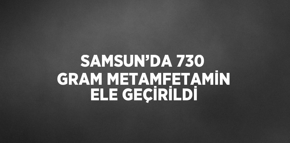 SAMSUN’DA 730 GRAM METAMFETAMİN ELE GEÇİRİLDİ