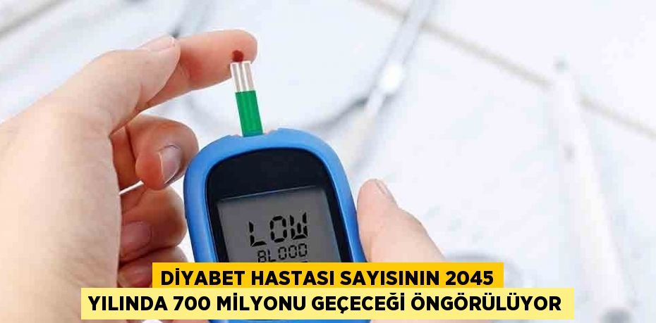 DİYABET HASTASI SAYISININ 2045 YILINDA 700 MİLYONU GEÇECEĞİ ÖNGÖRÜLÜYOR