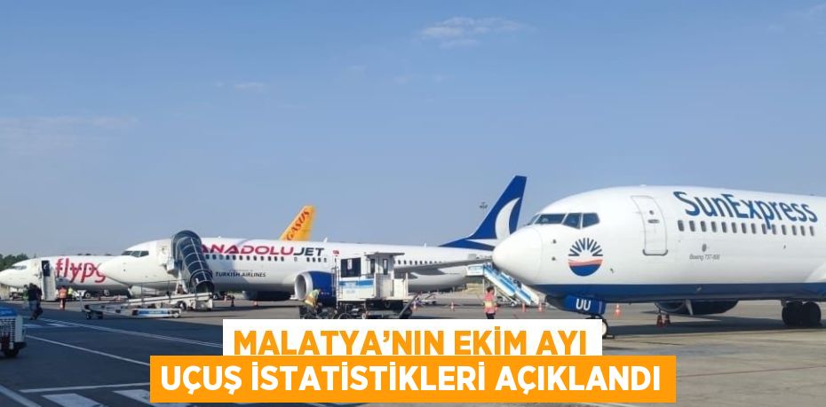 MALATYA’NIN EKİM AYI UÇUŞ İSTATİSTİKLERİ AÇIKLANDI