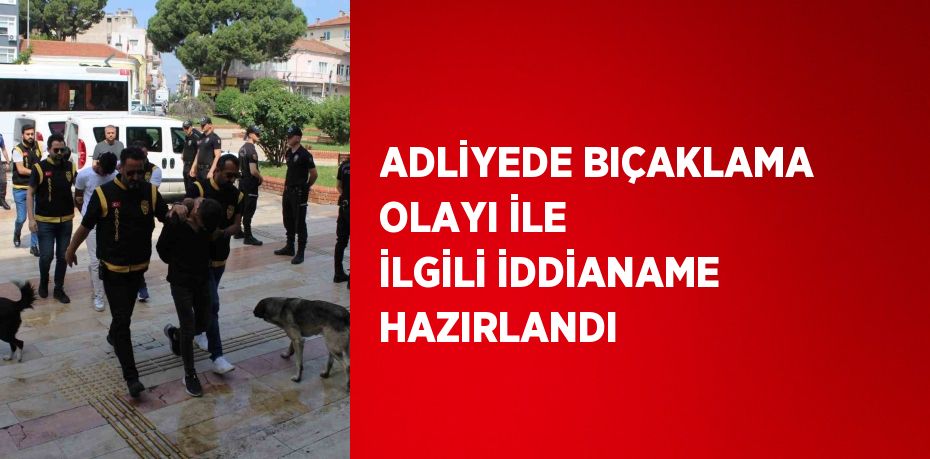 ADLİYEDE BIÇAKLAMA OLAYI İLE İLGİLİ İDDİANAME HAZIRLANDI