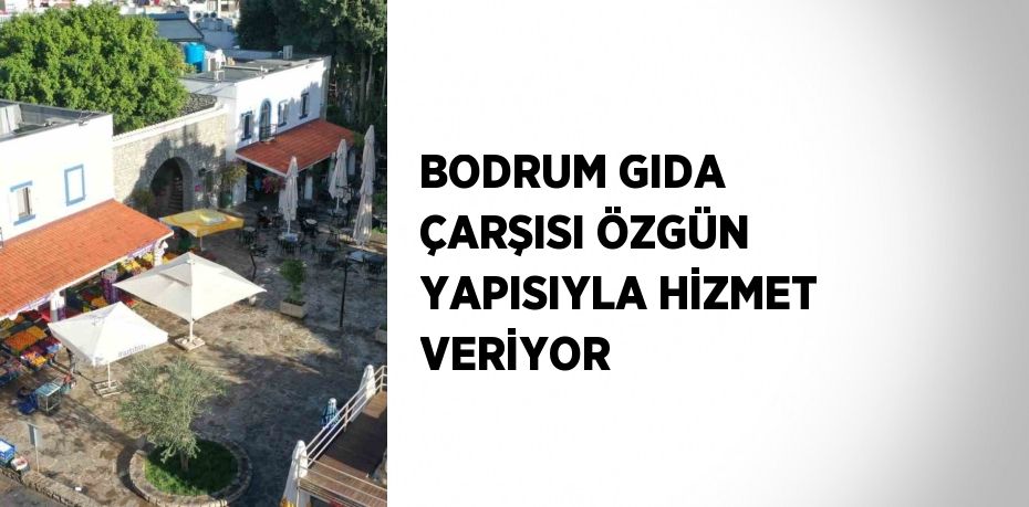 BODRUM GIDA ÇARŞISI ÖZGÜN YAPISIYLA HİZMET VERİYOR