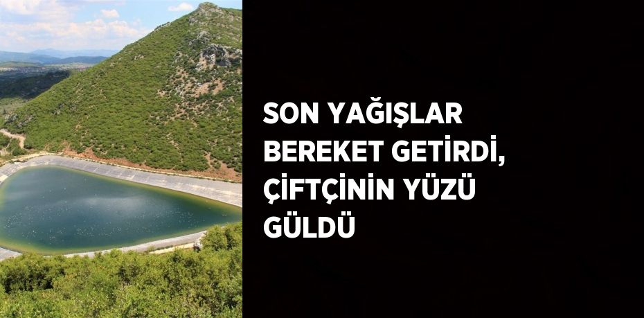 SON YAĞIŞLAR BEREKET GETİRDİ, ÇİFTÇİNİN YÜZÜ GÜLDÜ