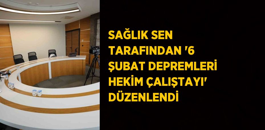 SAĞLIK SEN TARAFINDAN '6 ŞUBAT DEPREMLERİ HEKİM ÇALIŞTAYI' DÜZENLENDİ