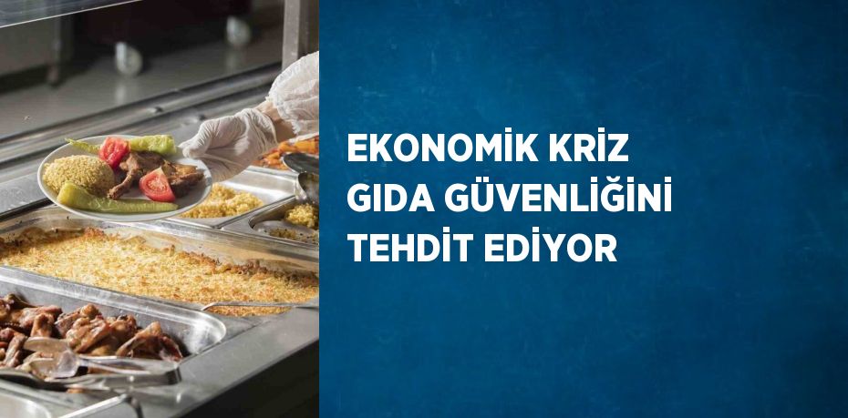 EKONOMİK KRİZ GIDA GÜVENLİĞİNİ TEHDİT EDİYOR