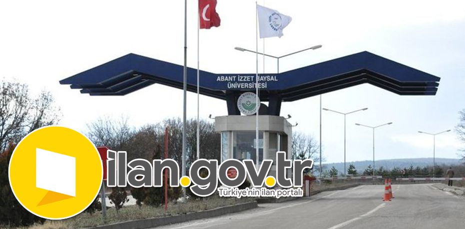 Bolu Abant İzzet Baysal Üniversitesi Sözleşmeli personel Alacak