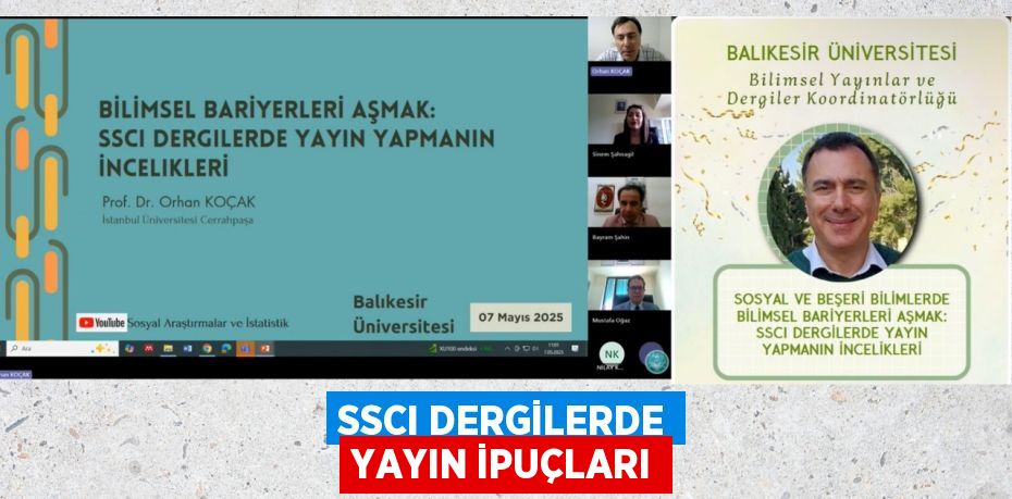 SSCI DERGİLERDE YAYIN İPUÇLARI