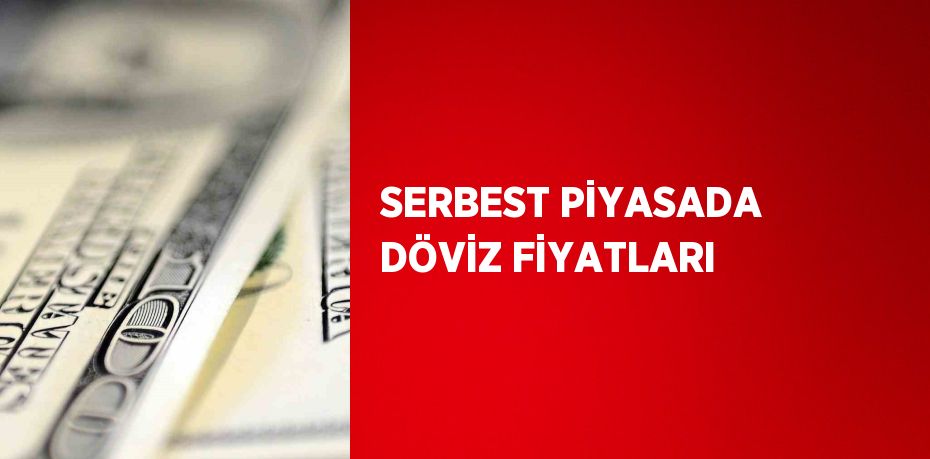 SERBEST PİYASADA DÖVİZ FİYATLARI