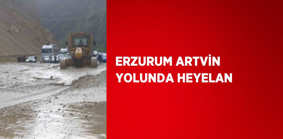 ERZURUM ARTVİN YOLUNDA HEYELAN