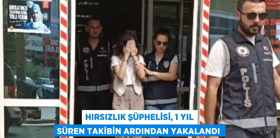 HIRSIZLIK ŞÜPHELİSİ, 1 YIL SÜREN TAKİBİN ARDINDAN YAKALANDI