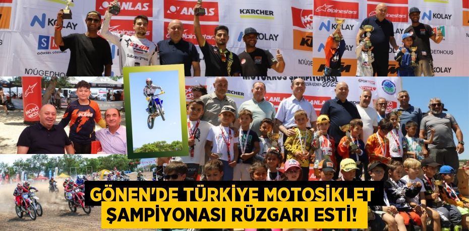 Gönen'de Türkiye Motosiklet Şampiyonası Rüzgarı Esti!