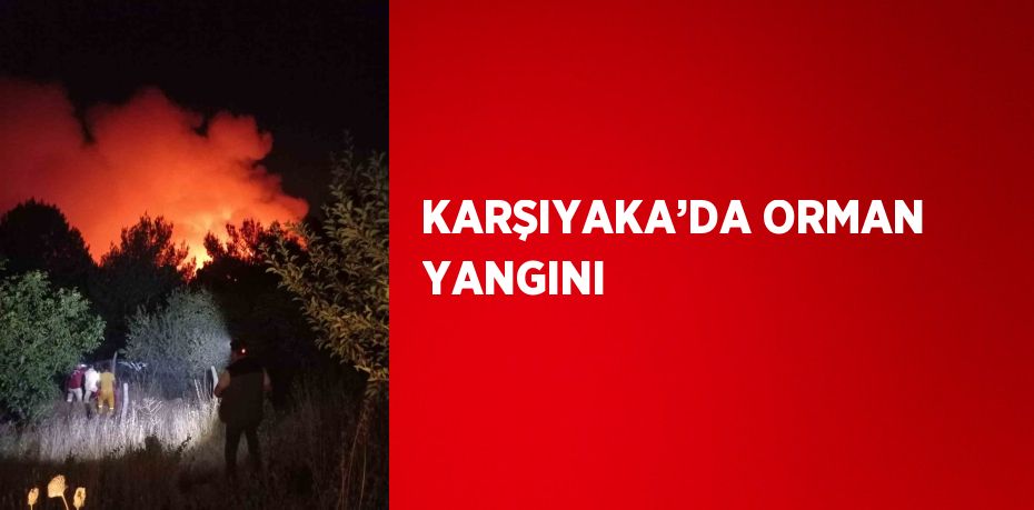 KARŞIYAKA’DA ORMAN YANGINI