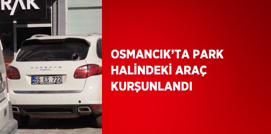 OSMANCIK’TA PARK HALİNDEKİ ARAÇ KURŞUNLANDI