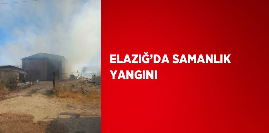 ELAZIĞ’DA SAMANLIK YANGINI