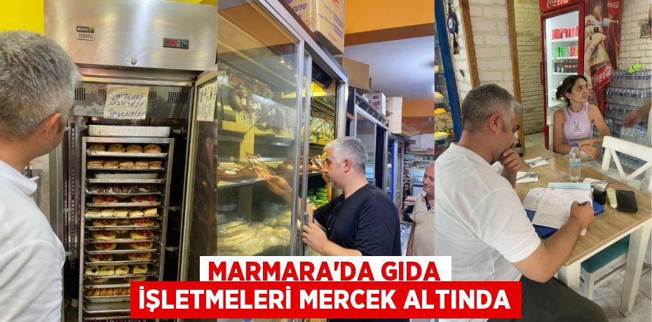 Marmara'da Gıda İşletmeleri Mercek Altında