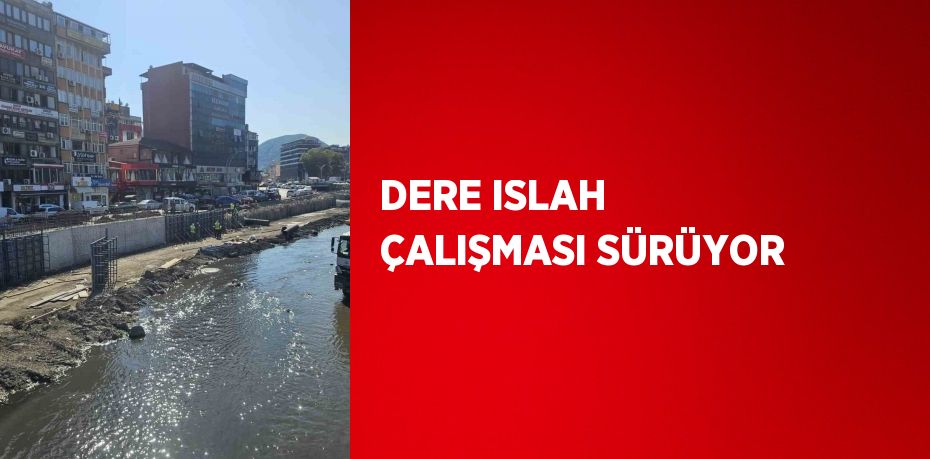 DERE ISLAH ÇALIŞMASI SÜRÜYOR