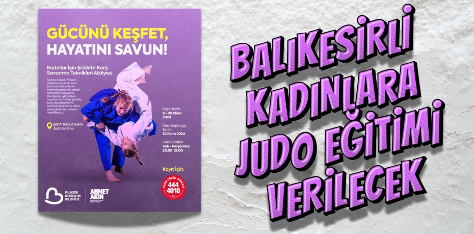 BALIKESİRLİ KADINLARA JUDO EĞİTİMİ VERİLECEK