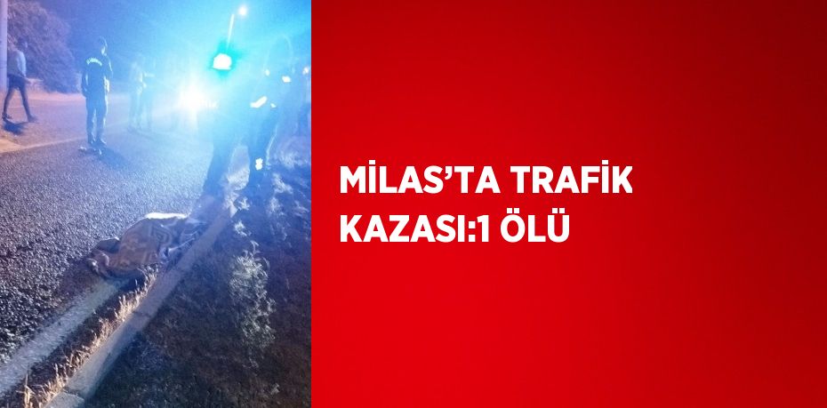 MİLAS’TA TRAFİK KAZASI:1 ÖLÜ