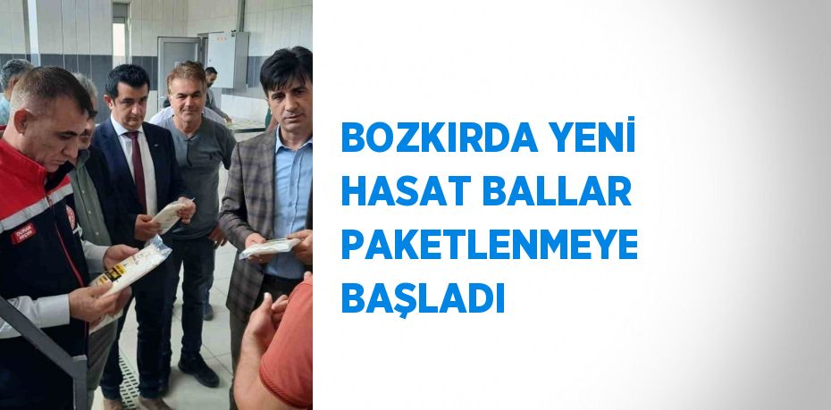 BOZKIRDA YENİ HASAT BALLAR PAKETLENMEYE BAŞLADI