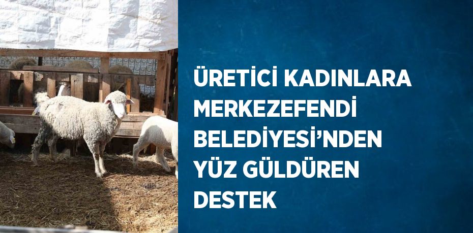 ÜRETİCİ KADINLARA MERKEZEFENDİ BELEDİYESİ’NDEN YÜZ GÜLDÜREN DESTEK