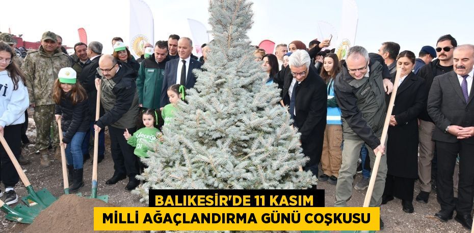 BALIKESİR'DE 11 KASIM   MİLLİ AĞAÇLANDIRMA GÜNÜ COŞKUSU