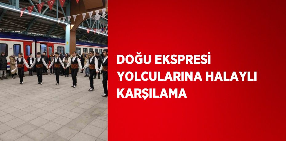 DOĞU EKSPRESİ YOLCULARINA HALAYLI KARŞILAMA