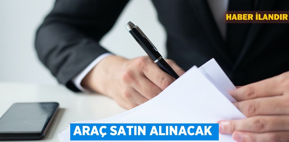 Araç satın alınacak