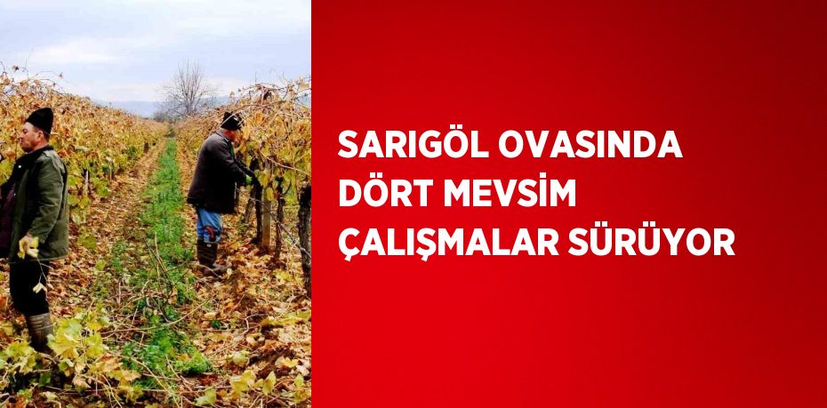 SARIGÖL OVASINDA DÖRT MEVSİM ÇALIŞMALAR SÜRÜYOR