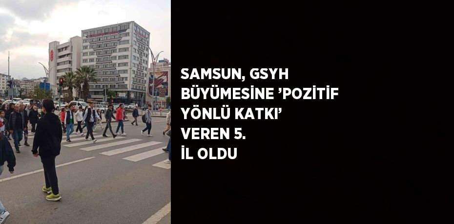 SAMSUN, GSYH BÜYÜMESİNE ’POZİTİF YÖNLÜ KATKI’ VEREN 5. İL OLDU