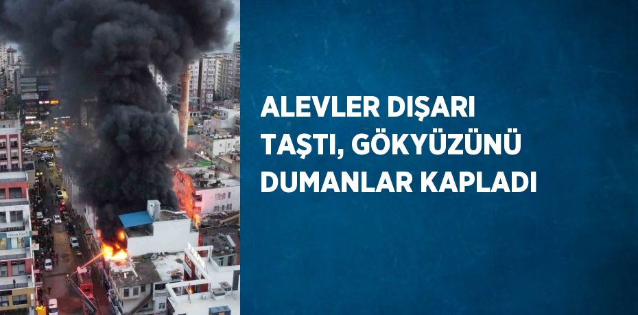 ALEVLER DIŞARI TAŞTI, GÖKYÜZÜNÜ DUMANLAR KAPLADI