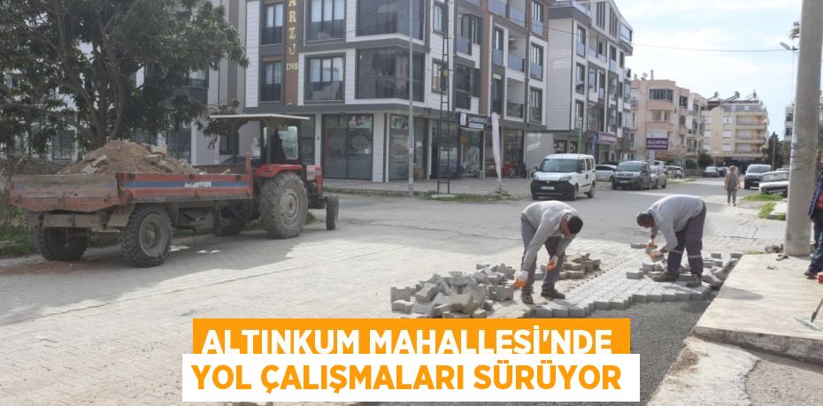 ALTINKUM MAHALLESİ'NDE YOL ÇALIŞMALARI SÜRÜYOR