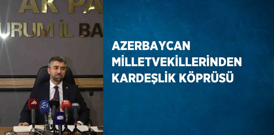 AZERBAYCAN MİLLETVEKİLLERİNDEN KARDEŞLİK KÖPRÜSÜ