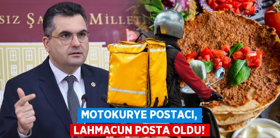 MOTOKURYE POSTACI, LAHMACUN POSTA OLDU!