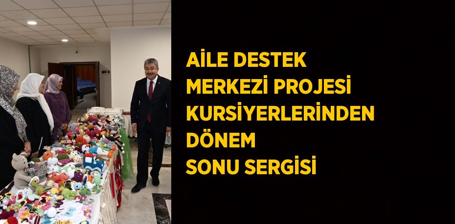 AİLE DESTEK MERKEZİ PROJESİ KURSİYERLERİNDEN DÖNEM SONU SERGİSİ