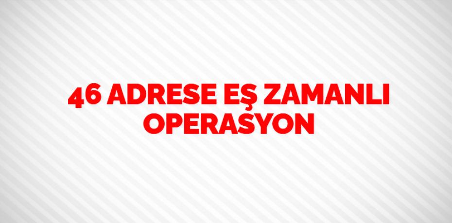 46 ADRESE EŞ ZAMANLI OPERASYON