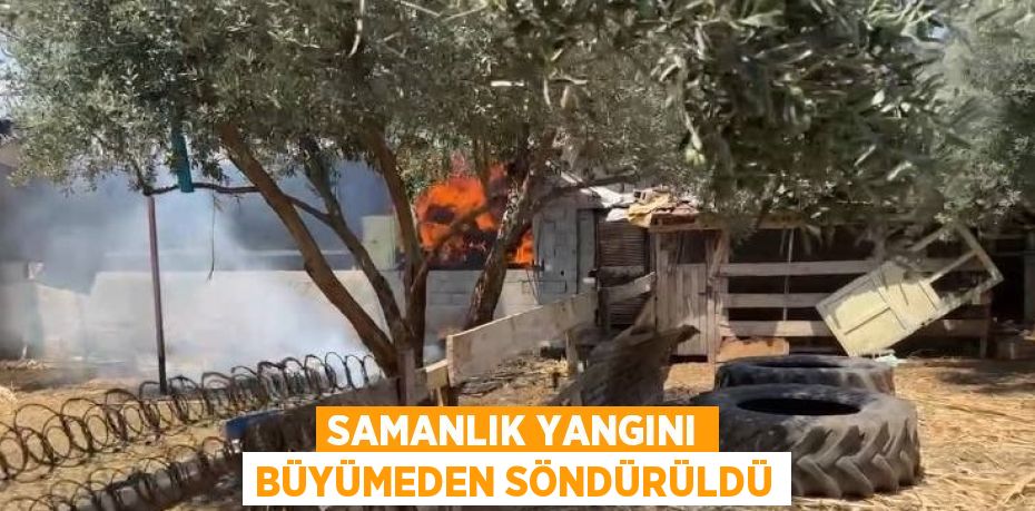 SAMANLIK YANGINI BÜYÜMEDEN SÖNDÜRÜLDÜ