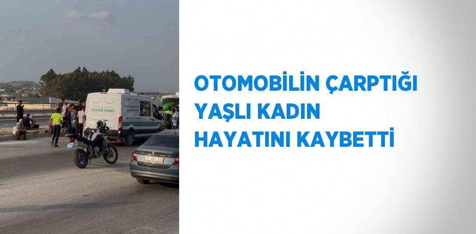 OTOMOBİLİN ÇARPTIĞI YAŞLI KADIN HAYATINI KAYBETTİ
