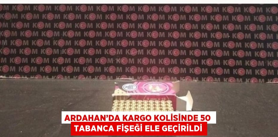 ARDAHAN’DA KARGO KOLİSİNDE 50 TABANCA FİŞEĞİ ELE GEÇİRİLDİ