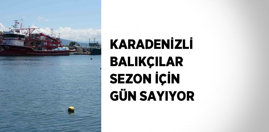 KARADENİZLİ BALIKÇILAR SEZON İÇİN GÜN SAYIYOR