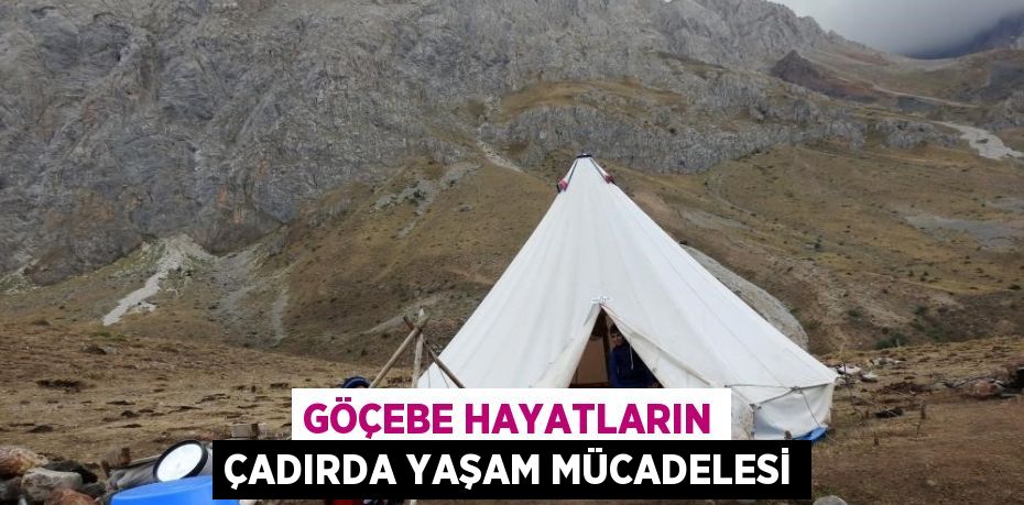 GÖÇEBE HAYATLARIN ÇADIRDA YAŞAM MÜCADELESİ