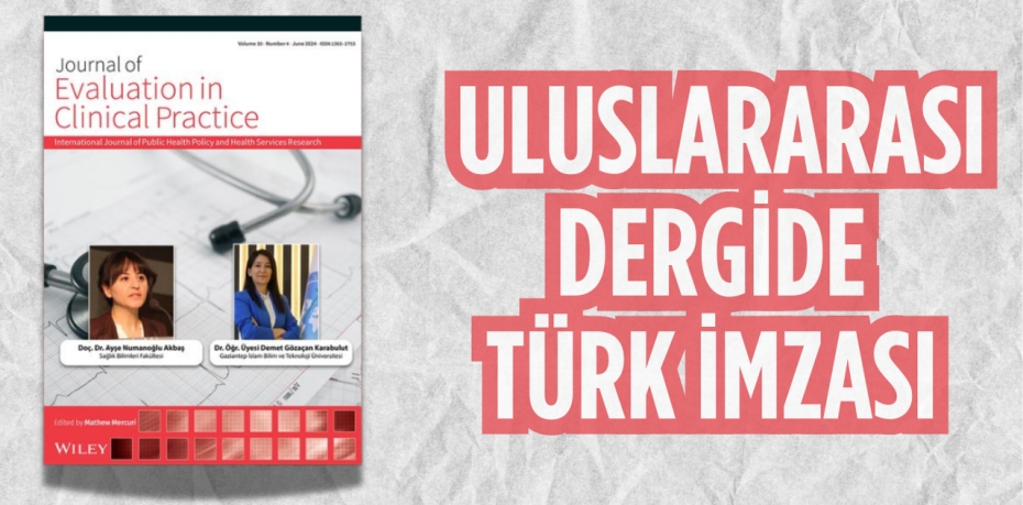 ULUSLARARASI DERGİDE TÜRK İMZASI