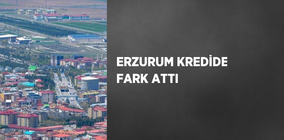 ERZURUM KREDİDE FARK ATTI