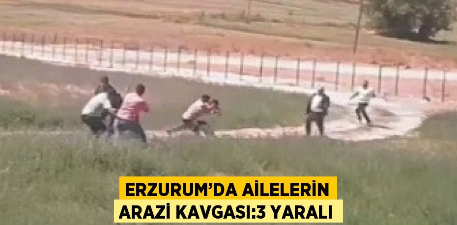 ERZURUM’DA AİLELERİN ARAZİ KAVGASI:3 YARALI