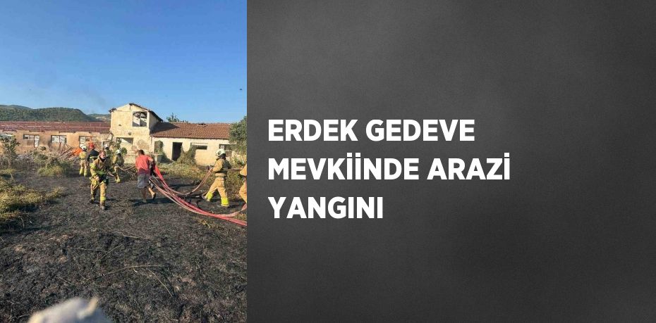 ERDEK GEDEVE MEVKİİNDE ARAZİ YANGINI