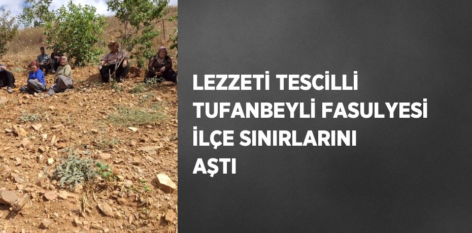 LEZZETİ TESCİLLİ TUFANBEYLİ FASULYESİ İLÇE SINIRLARINI AŞTI